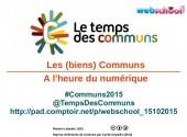 Ressources « les (biens) communs à l’heure du numérique »